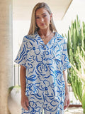 Abstract Floral Shirt