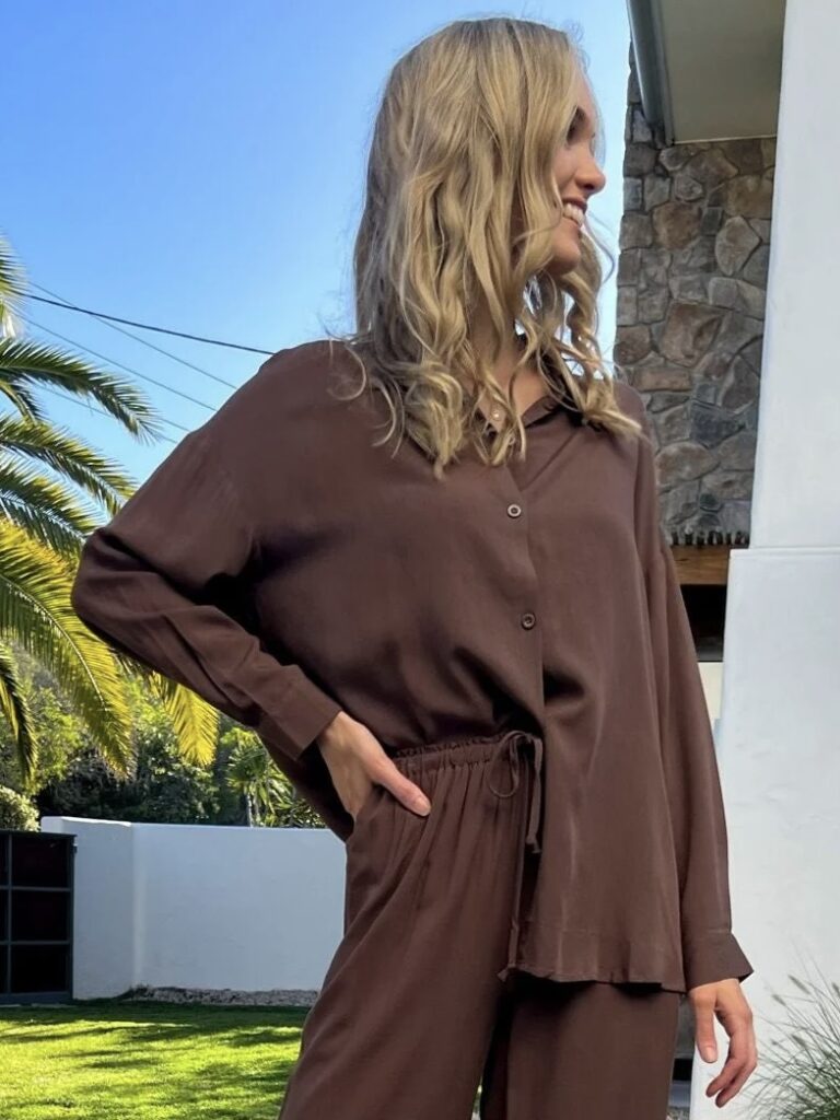 Brown Collared Shirt