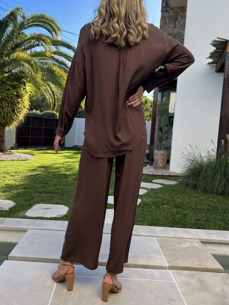 Brown Cotton Pants