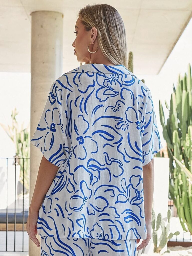 Abstract Floral Shirt