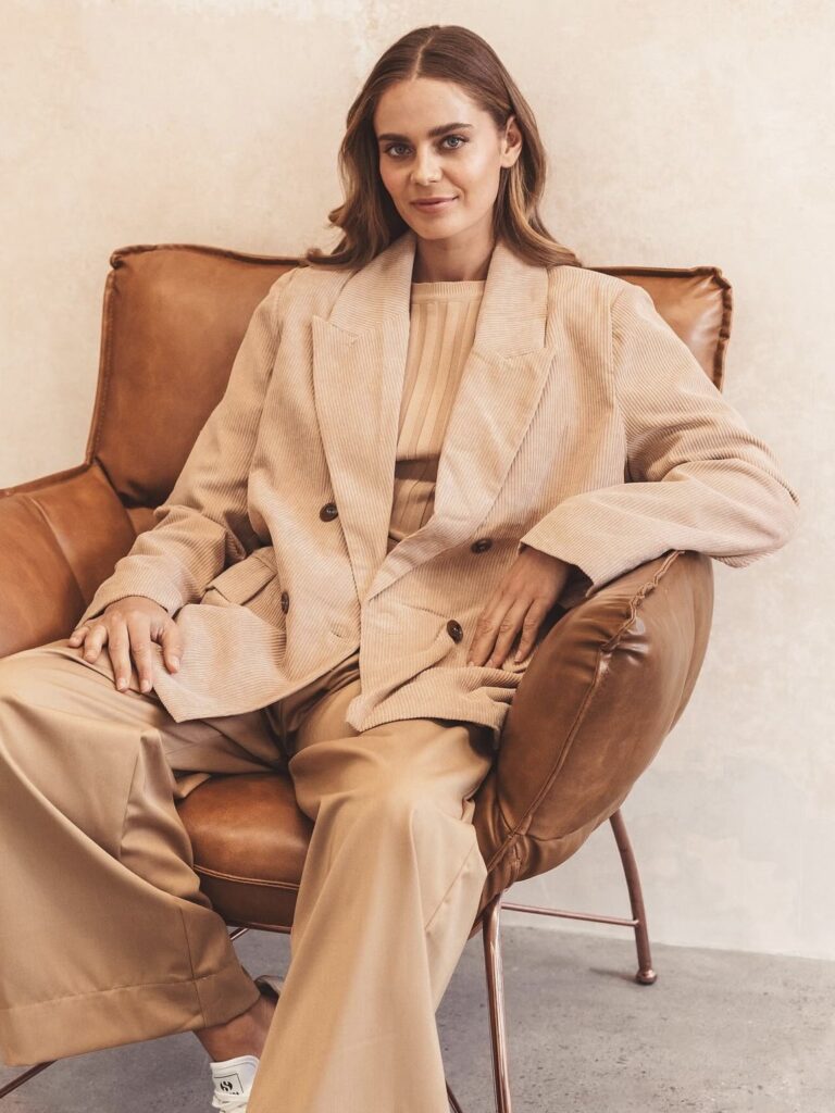 Corduroy Double Breasted Blazer